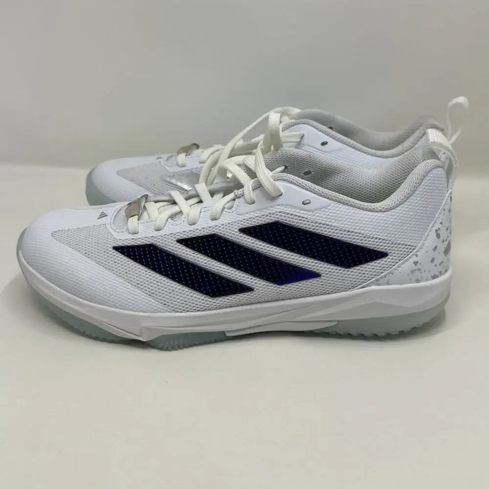 Adidas Adizero Impact TF 2.0 Baseball Turf Shoes JQ2093 White Men's Size 8 New